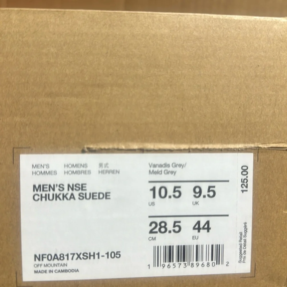 The North Face NSE Chukka Suede Boots: GRAY: NEW IN BOX: SIZE 10.5